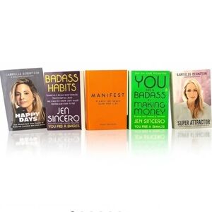 SELF-HELP AND MANIFESTATION BOOKS -bundle of 5 books, Sincero, Gabby, etc. Money